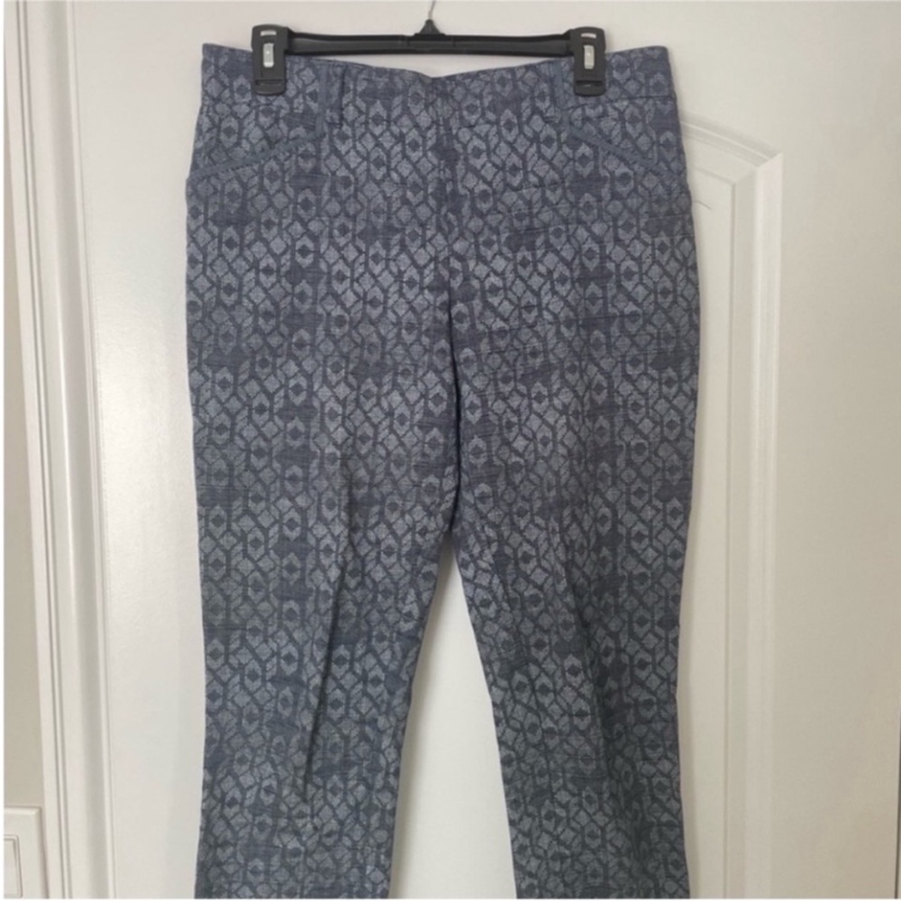 Anthropologie (Cartonnier ) Women’s Charlie Blue Geometric Ankle Pants size 8